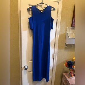 Michael Kors Cold Shoulder Blue Dress